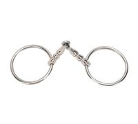 SIXRUN Broca de Boca de Caballo de Acero Inoxidable, Filete de Anillo Profesional para un Fácil Control y Entrenamiento de Caballos, 277MM de Largo