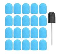 SIXRUN Broca para Lijado de Uñas, Papel de Lija Fino para un Pulido de Uñas Eficiente, Perfecto para Manicura y Pedicura, Tapa de Lijado de 10x15 Mm Perfecta para Uso Doméstico y Profesional (BLUE)