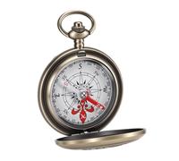 SIXRUN Brújula de Supervivencia, Brújula de Latón Vintage a Prueba de Golpes con Llavero, Esfera Flotante Impermeable 360 para Senderismo y Navegación Al Aire