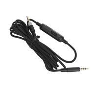 SIXRUN Cable de Repuesto para Auriculares 3.5mm, 6.6ft Trenzado | Cable de cobre libre de oxígeno, conectores chapados en oro, silencio en línea y control de volumen, para HyperX Cloud Mix