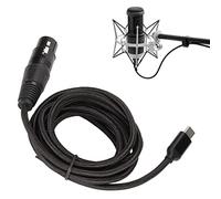 SIXRUN Cable USB C a XLR Adaptador a XLR USB Tipo C a XLR Macho con Frecuencia de Muestreo de 44,1 KHz 48 KHz Plug and Play para y OS X (o)