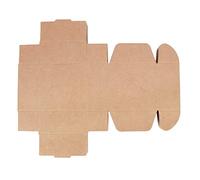 SIXRUN Caja de Embalaje de Papel Kraft con Patrón de Hoja de Arce, 50 Uds., para Manualidades, Decorar con Cintas, Flores, Dulces, Recuerdo de Fiesta, 2,6x2,6x1,2 Pulgadas