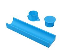 SIXRUN Cake Pop Circle Maker, Molde Redondo de Pastel de Pastel con Bandeja, PP Cake Pop Cutter y Empujador de Molde para Hornear, Ideal para Fiestas de Cumpleaños en Casa Postres de (BLUE)