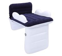 SIXRUN Cama de Viaje Inflable para Niños Inflación Rápida, Prueba de Fuga, Extensor de Asiento para Niños Portátiles, Diseño Versátil (azul oscuro)