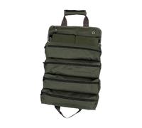 SIXRUN Carrito de Herramientas Rodante, 4 Compartimentos y 2 Bolsillos | Organizador de trabajo mecánico, rollo de tela Oxford con hebilla, correa para el hombro para colgar en la pared para