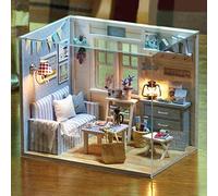 SIXRUN Casas de Muñecas en Miniatura Hechas a Mano, Casa de Muñecas Realista y Encantadora para Mejorar la Capacidad Práctica, Interacción Entre e Hijos, Casa de en