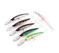 SIXRUN Cebo Minnow, Señuelo de Pesca con Bola de Acero Rodante de Transferencia de Gravedad Integrada y Ojos 3D Realistas para Distancia de Lanzamiento en Pesca Desde Orilla