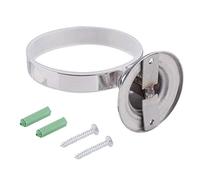 SIXRUN Cepillo de Baño de Acero Inoxidable, Diseño Ergonómico, Limpiador de Baño Montado en la Pared para el Hogar, Ecológico, Blanco, 4,53 * 5,51 * 13,78 Pulgadas