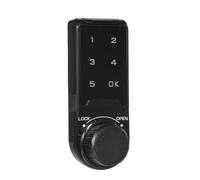 SIXRUN Cerradura de Tecla con Contraseña de Pantalla Táctil Cerradura de Combinación Inteligente ABS Código de 1 a 16 Dígitos PIN Falso Acceso a Pantalla Táctil para Cajón, Gabinete, Casillero,