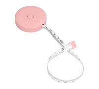 SIXRUN Cinta Métrica Ligera y Suave, Mini Cinta Métrica para Coser Medidas Corporales, de Tela Retráctil Portátil para Trabajo Manual, Material ABS, 1 Medida Corporal (PINK)
