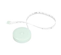 SIXRUN Cinta Métrica Ligera y Suave, Mini Cinta Métrica para Coser Medidas Corporales, de Tela Retráctil Portátil para Trabajo Manual, Material ABS, 1 Medida Corporal (GREEN)