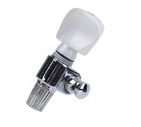 SIXRUN Clavija de Afinación para Banjo Quinto Acorde Diseño Duradero de Engranajes Eficiente 10:1 para Todos los Banjos Modernos y Antiguos Material ABS Blanco 1 Pieza