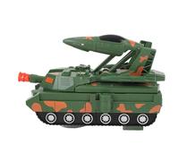 SIXRUN Coche de Juguete de Combate con Tanque Eléctrico Transformador para Niños, Camión de Juguete de Conducción Universal con Luz y Música para Niños