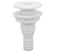 SIXRUN Conector Pasante Recto de 5 8 Pulgadas para Sistemas de Plomería de Barcos Conexión Directa de Manguera Fácil Instalación para Yates Barcos Salida de Drenaje (White)