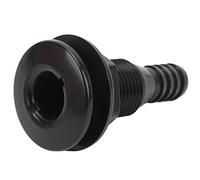 SIXRUN Conector Pasante Recto de 5 8 Pulgadas para Sistemas de Plomería de Barcos Conexión Directa de Manguera Fácil Instalación para Yates Barcos Salida de Drenaje (Black)