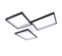 SIXRUN Construcción Robusta, Moderna Lámpara de Techo LED, Lámpara Cuadrada de 3 Cabezales, de bajo Consumo para Dormitorio, Cocina, Sala de Estar, Material de Aluminio y silicona.