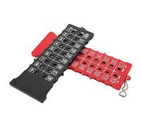 SIXRUN Contador de Puntuación de de 18 Hoyos y Marcador para Práctica de - Material ABS Duradero, Tamaño Compacto - Juego de 2 Accesorios Negro y Rojo