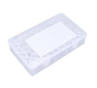 SIXRUN Contenedores de Almacenamiento de Pintura de Diamantes, Organizador Portátil de Cuentas de Plástico de 60 Piezas para Manualidades, con Pegatina, para Artistas de Uñas Entusiastas de la