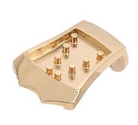 SIXRUN Cordal de Mandolina de Repuesto de Metal para Mandolina Abovedada de 8 Cuerdas, Accesorio de Puente Resistente y Duradero para Mejorar el Tono y el Volumen (GOLD)