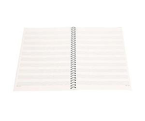 SIXRUN Cuaderno de Pentagrama de 50 Páginas para Escritura de Notación Musical, Papel de Calidad para Compositores y Aficionados, Disponible en 4 Cubiertas únicas (patrón de partitura musical