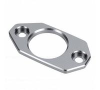 SIXRUN Cubierta de la Punta de Escape de la Motocicleta Protector del Extremo del Escape Cubierta de la Punta del Silenciador Aleación de Aluminio CNC A Prueba de Oxidación A Prueba de (SILVER)
