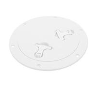 SIXRUN Cubierta Marina Redonda de 9 Pulgadas Apta para Escotilla de Acceso con Diseño Antideslizante para Barcos y Yates, Construcción de Nailon Duradera, Fácil Ajuste para Acceso (White)