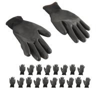 SIXRUN de Trabajo Recubiertos de PU, de PUño de Punto de Nailon Antiestáticos, 10 Pares de Agarre de Palma de PU de Cinco Dedos para Montaje Manual Inspección de Productos de Laboratorio Electrónico