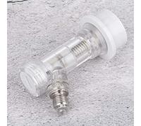 SIXRUN Desconexión de Barril con Bloqueo de Bola con Válvula de Retención para Cerveza - Conector de Barril Transparente de Alta Calidad para Barriles de Bebidas - Acero Inoxidable + Plástico 1.6 Oz