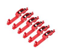 SIXRUN Dispositivo de Bloqueo de Disyuntor Estilo Agarre, 6 Piezas, Herramienta de Bloqueo de Disyuntor Dentado PA con Orificio de de 8 Mm para Mantenimiento Eléctrico de Equipos de Seguridad