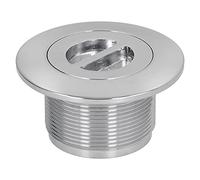 SIXRUN Drenaje de Piscina de Acero Inoxidable, Salida de Agua Duradera para Piscinas, Aguas Termales y Spas de 3,5 X 3,5 X 1,8 Pulgadas, Apto para Interfaz de Rosca Macho