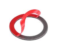 SIXRUN Embellecedor de la Cubierta de Encendido del Coche, Cubierta del Anillo del Botón de Arranque del Motor de Fibra de Carbono, Accesorio Autoadhesivo para Cerradura para E90 E92 E93 (Color Puro)