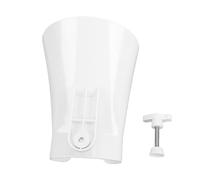 SIXRUN Embudo de Harina para Batidora de Pie, Boca Extra Ancha con Clip Ajustable, Accesorio para Hornear Manos Libres para una Cocción Limpia, Blanco, 1 Unidad (1PC)