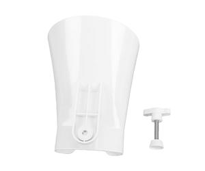 SIXRUN Embudo de Harina para Batidora de Pie, Boca Extra Ancha con Clip Ajustable, Accesorio para Hornear Manos Libres para una Cocción Limpia, Blanco, 1 Unidad (1PC)