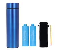 SIXRUN Enfriador de Bolígrafos, Botella Aislante de Refrigeración de Larga Duración de Acero Inoxidable para Exteriores, Presenta un Diseño Elegante y un Tamaño Compacto que Mantiene (BLUE)