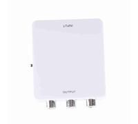 SIXRUN Entrada Digital HD a Convertidor de Vídeo Compuesto AV Convertidor de Entrada HD Plug and Play Portátil 720p 1080p para TV DVD VCR (White)