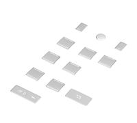 SIXRUN Etiqueta Engomada del Botón de Elevación de la Ventana Reemplazo Elegante del Ajuste para Land Fit para Rover Range Fit para Rover Executive 2013-2017 12PCS para Autopartes