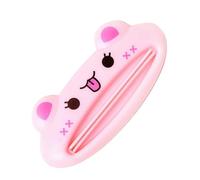 SIXRUN Exprimidor de Pasta de Dientes de Animales de Dibujos Animados, Dispensador de Tubos de Plástico ABS, sin Ensuciar, con Diseño Divertido para Adolescentes y Adultos (gato rosa)