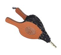 SIXRUN Fuelle para Chimenea, Soplador de Aire de Madera Duradero Grande para Acampar Al Aire Libre, Barbacoa, Correa Colgante para Hoguera, 17,9x7,8 Pulgadas, Picnic para Barbacoa