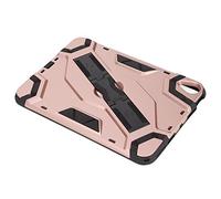 SIXRUN Funda a Prueba de Golpes para iPad Mini 6, TPU PC (Rosy Gold) | Portalápices incorporado, correa de mano y diseño de soporte, armadura duradera de doble capa, protección contra caídas,