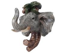 SIXRUN Gancho para Abrigos y Sombreros Montado en la Pared de Resina, Práctico Colgador de Llaves para Baño, Dormitorio, Cocina, Cobre Antiguo Retro, 4,5x4,5 Pulgadas para Espacios Pequeños