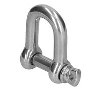 SIXRUN Grillete de Anclaje con Anillo en D, Grillete en Forma de D de Acero Inoxidable 304, Pasador de Tornillo, Conector de Cable de Cadena para Elevación de Construcción Marina M4 M8 M10 M20 (#1)