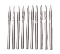 SIXRUN Herramienta de Extracción de Manecillas de Reloj Juego de Prensatelas de Manecillas de Reloj de Acero Inoxidable, 10 Piezas de 0,0 a 1,4 Mm, 85 Mm de Longitud para Reparación de Relojes,