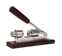 SIXRUN Herramienta de Galleta de Tuercas de Servicio Pesado, Abridor de Avellana de Nuez de Nuez para Todas las Nueces, Acero Inoxidable, Base de Madera Sólida, Ergonómico,