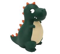 SIXRUN Hucha de Dinosaurio de Vinilo, Hucha de Dinosaurio, Caja de Ahorro de Monedas de Dibujos Animados, Decoración de Escritorio Resistente a Caídas para Niños y Niñas que Aprenden a Ahorrar (Verde)