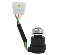 SIXRUN Interruptor de Llave de Encendido del Generador de Gas 186F con 2 Llaves, Piezas de Repuesto Premium para Cultivador de Motor Diésel Refrigerado por Aire 178F/186F, Fácil de Instalar