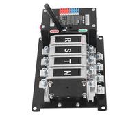 SIXRUN Interruptor de Transferencia Automática de Doble Potencia, Interruptor de Transferencia Retardante de Llama para PC AC400V 17KA con Modos Manuales Automáticos de Conmutación de Milisegundos