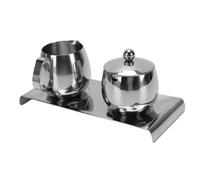 SIXRUN Jarra de Acero Inoxidable para Espumar Leche, Taza para Arte Latte | Acero Inoxidable 304, Pico Afilado para Arte Latte Preciso, Juego de Taza Espumadora de 300 Ml y Azucarero de 250 Ml,