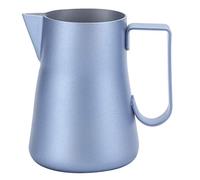 SIXRUN Jarra para Espumar Leche de Acero Inoxidable, Perfecta para Hacer café Latte Art en Casa, Jarra de Acero Inoxidable 304 de 350ml (350ML)