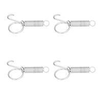 SIXRUN Jaula de Conejo Resorte Fuerte Gancho de Pestillo de Metal Telescópico para Fijar la Puerta de la Jaula Equipo de Agricultura para Conejo Pollo Paloma de Codorniz 20 Piezas (Gancho de Puerta