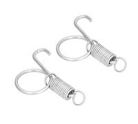 SIXRUN Jaula de Conejo Resorte Fuerte Gancho de Pestillo de Metal Telescópico para Fijar la Puerta de la Jaula Equipo de Agricultura para Conejo Pollo Paloma de Codorniz 20 Piezas (Gancho de Puerta